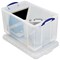Really Useful Storage Box, 84 Litre, Clear Really Useful Storage Box, 84 Litre, Clear