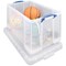 Really Useful Storage Box, 84 Litre, Clear