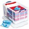 Really Useful Storage Box, 84 Litre, Clear