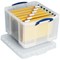 Really Useful Storage Box, 42 Litre, Clear