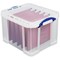 Really Useful Storage Box, 35 Litre, Clear