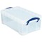 Really Useful Storage Box, 9 Litre, Clear