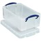Really Useful Storage Box, 9 Litre, Clear