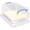 Really Useful Storage Box, 9 Litre, Clear
