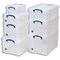 Really Useful Storage Box, 9 Litre, Clear