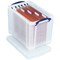 Really Useful Storage Box, 19 Litre, Clear