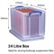 Really Useful Storage Box, 24 Litre, Clear