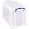 Really Useful Storage Box, 24 Litre, Clear
