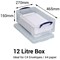 Really Useful Storage Box, 12 Litre, Clear