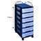 Really Useful Storage Tower, 6 x 7 Litre Drawers, Black/Clear