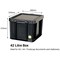 Really Useful Storage Box, 42 Litre, Black