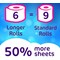 Cushelle Original Toilet Roll, 2-Ply, 270 Sheets/Roll, Pack of 12