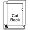 Rexel Nyrex A4 Cut Back Folders, Clear, Pack of 25 Rexel Nyrex A4 Cut Back Folders, Clear, Pack of 25