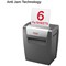 Rexel Momentum X406 P-4 Cross-Cut Shredder, 15 Litres