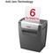 Rexel Momentum X406 P-4 Cross-Cut Shredder, 15 Litres