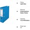 Rexel A4 Lever Arch File, 75mm Spine, Plastic, Blue
