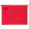 Rexel Classic Manilla Suspension Files, V Base, Foolscap, Red, Pack of 25