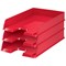 Rexel Choices Self-stacking Letter Tray, Red