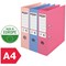 Rexel A4 No.1 Solea Lever Arch Files, 75mm Spine, Plastic, Assorted, Pack of 3