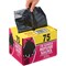 Le Cube Medium Duty Refuse Sacks, 100 Litre, Black, Pack of 75