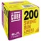 Le Cube Medium Duty Swing Bin Liners, 46 Litre, Black, Pack of 200