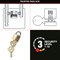 Master Lock Padlock, Brass, 40mm