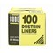Le Cube Heavy Duty Refuse Sacks, 80 Litre, Black, Pack of 100