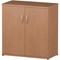 Impulse Low Cupboard, 1 Shelf, 800mm High, Beech