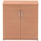 Impulse Low Cupboard, 1 Shelf, 800mm High, Beech