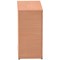 Impulse Low Cupboard, 1 Shelf, 800mm High, Beech