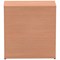 Impulse Low Cupboard, 1 Shelf, 800mm High, Beech