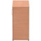 Impulse Low Cupboard, 1 Shelf, 800mm High, Beech
