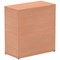 Impulse Low Cupboard, 1 Shelf, 800mm High, Beech