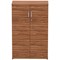 Impulse Medium Cupboard, 2 Shelves, 1200mm High, Walnut