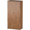 Impulse Tall Cupboard, 3 Shelves, 1600mm High, Walnut