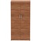 Impulse Tall Cupboard, 3 Shelves, 1600mm High, Walnut