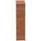 Impulse Tall Cupboard, 3 Shelves, 1600mm High, Walnut