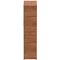 Impulse Tall Cupboard, 3 Shelves, 1600mm High, Walnut