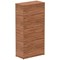 Impulse Tall Cupboard, 3 Shelves, 1600mm High, Walnut