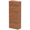 Impulse Extra Tall Cupboard, 4 Shelves, 2000mm High, Walnut