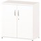 Impulse Low Cupboard, 1 Shelf, 800mm High, White
