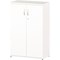 Impulse Medium Cupboard, 2 Shelves, 1200mm High, White Impulse Medium Cupboard, 2 Shelves, 1200mm High, White