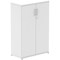 Impulse Medium Cupboard, 2 Shelves, 1200mm High, White
