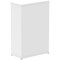Impulse Medium Cupboard, 2 Shelves, 1200mm High, White