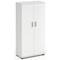 Impulse Tall Cupboard, 3 Shelves, 1600mm High, White