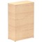 Impulse Medium Cupboard, 2 Shelves, 1200mm High, Maple