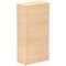 Impulse Tall Cupboard, 3 Shelves, 1600mm High, Maple