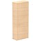 Impulse Extra Tall Cupboard, 4 Shelves, 2000mm High, Maple