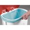 Derby Plastic Pedal Bin, 30 Litre, White/Blue