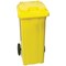 Clinical Waste Wheelie Bin, 240 Litre, Yellow